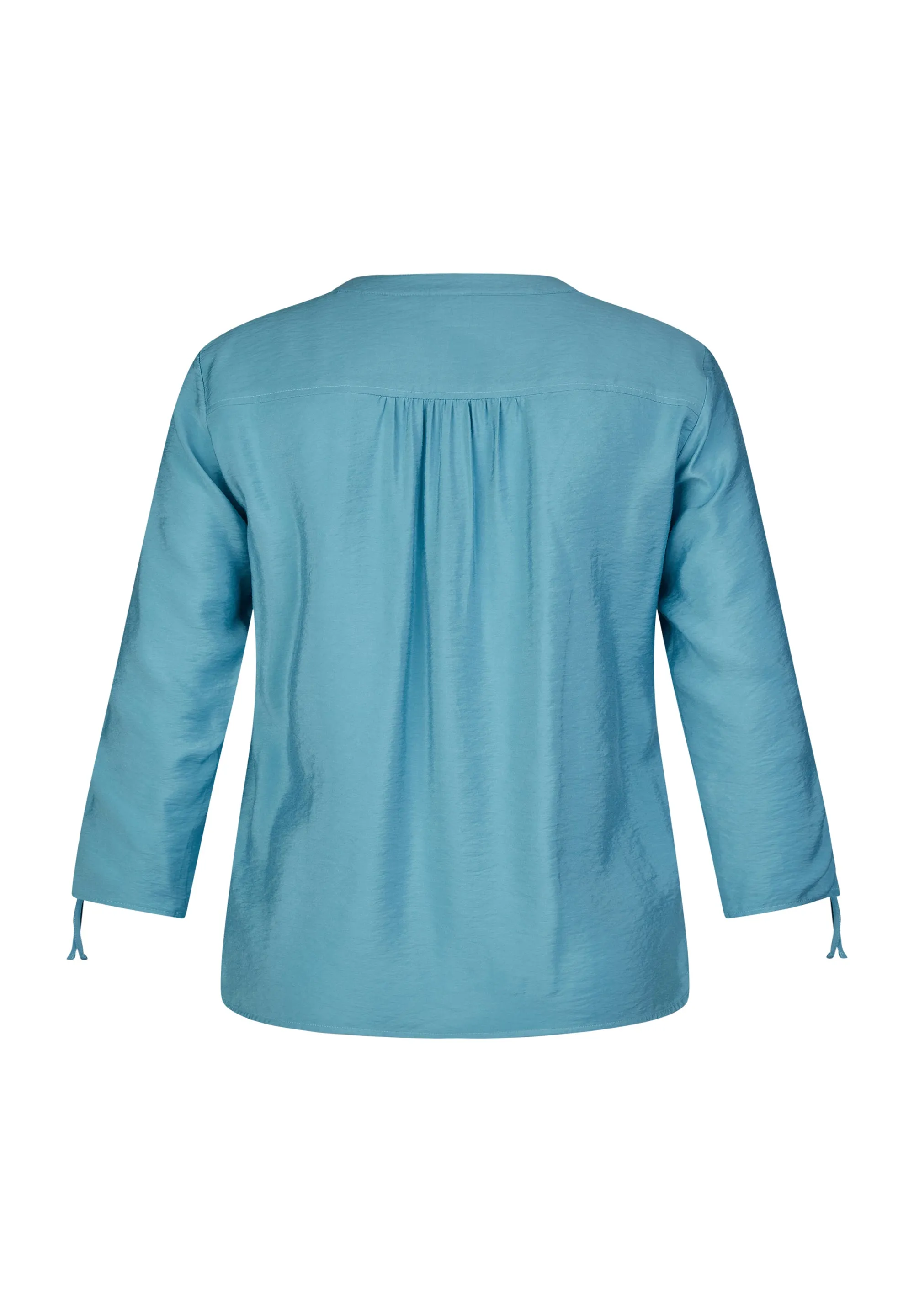 Rabe & LecomteBLUE STUDDED V-NECK BLOUSE