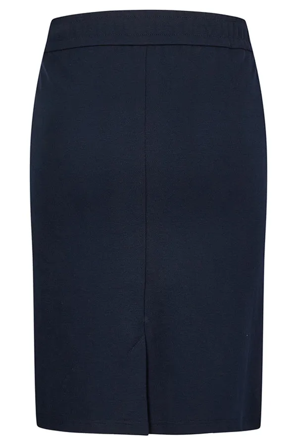 Rabe & LecomteBLUE ZIPPED POCKET BASIC SKIRT