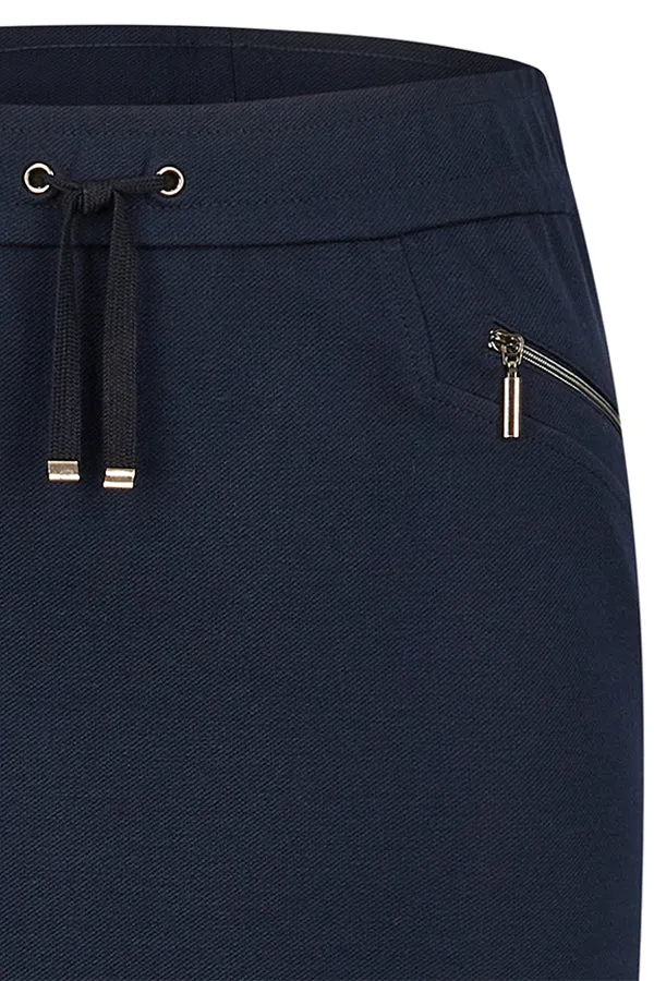 Rabe & LecomteBLUE ZIPPED POCKET BASIC SKIRT