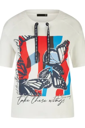 Rabe & LecomteBUTTERFLY PRINT SHORT SLEEVE SWEATSHIRT