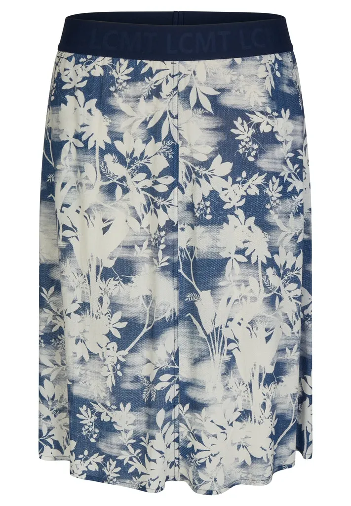 Rabe & LecomteDARK BLUE FLORAL PATTERN SKIRT