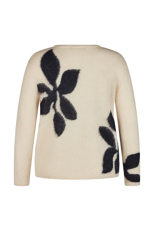 Rabe & LecomteFLORAL PRINT WOOL JUMPER