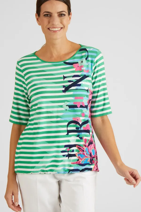 Rabe & LecomteGREEN STRIPED T-SHIRT