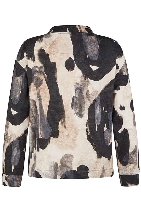 Rabe & LecomteGREY ABSTRACT PRINT T-SHIRT