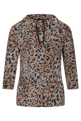 Rabe & LecomteGREY ANIMAL PRINT T-SHIRT