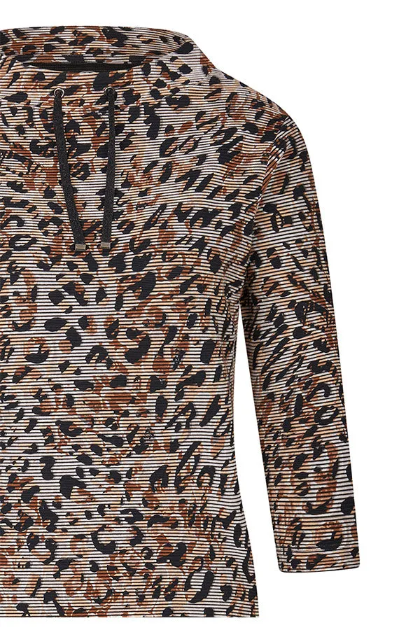 Rabe & LecomteGREY ANIMAL PRINT T-SHIRT