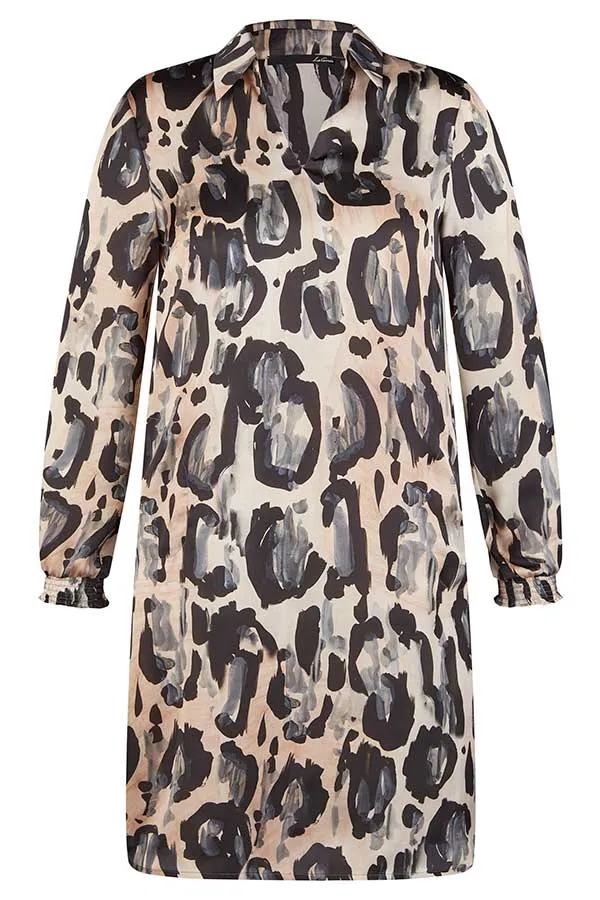 Rabe & LecomteGREY LEOPARD PRINT DRESS