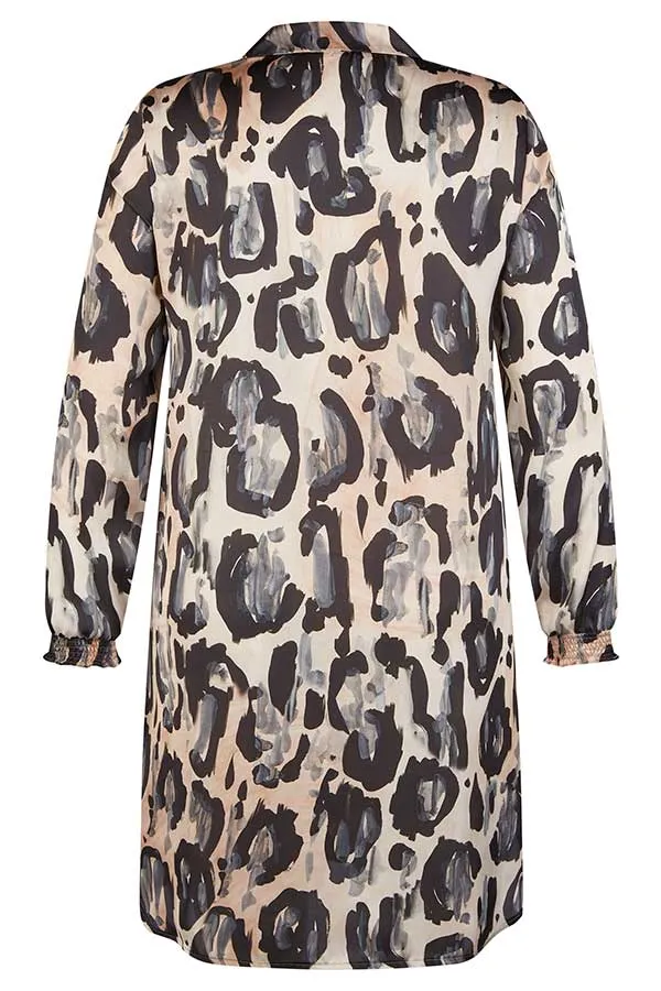 Rabe & LecomteGREY LEOPARD PRINT DRESS