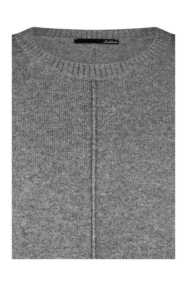 Rabe & LecomteGREY RIBBED HEM JUMPER