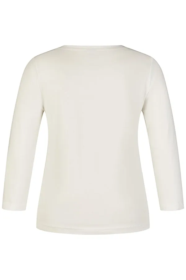 Rabe & LecomteHAPPY MAGIC WHITE LONG SLEEVE T-SHIRT