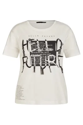 Rabe & LecomteHELLO FUTURE FRINGED T-SHIRT