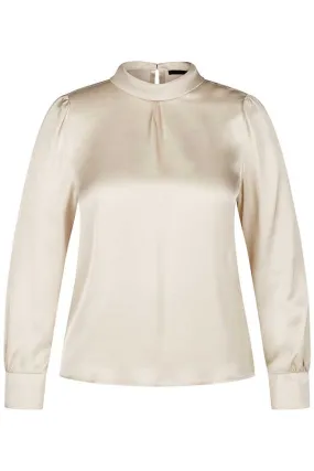 Rabe & LecomteIVORY CLOSED LONG SLEEVE BLOUSE