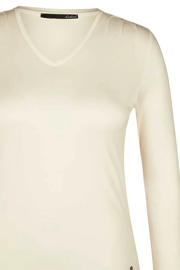 Rabe & LecomteIVORY V-NECK T-SHIRT