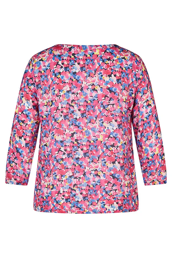 Rabe & LecomteMAGENTA SMALL FLORAL PRINT BLOUSE