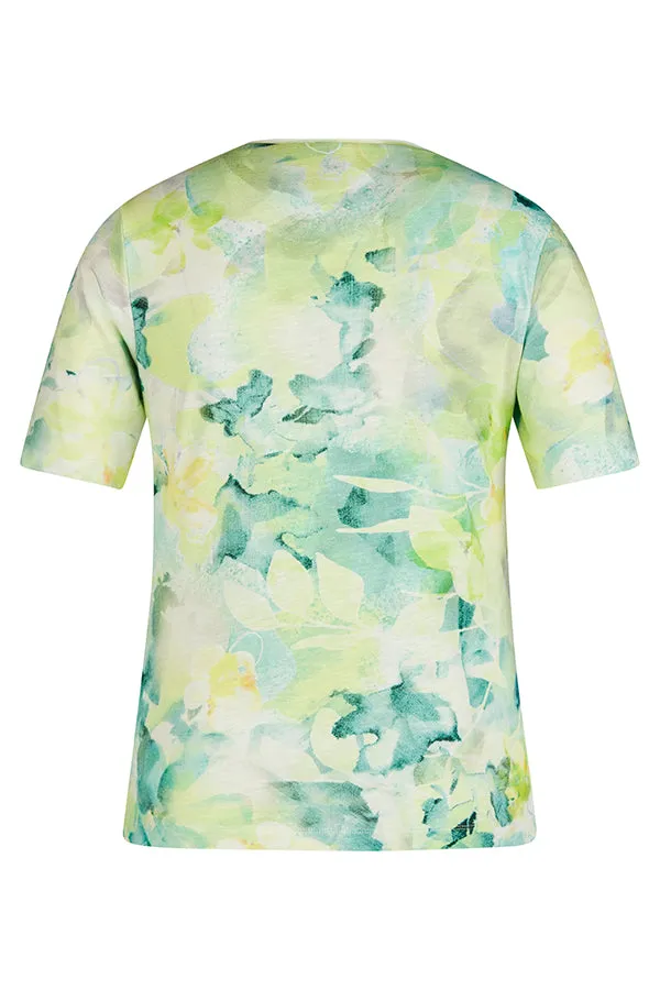 Rabe & LecomteMINT GREEN ALLOVER PRINT T-SHIRT