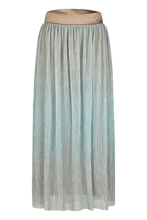 Rabe & LecomteMINT GREEN GRADIENT TULLE MAXI SKIRT