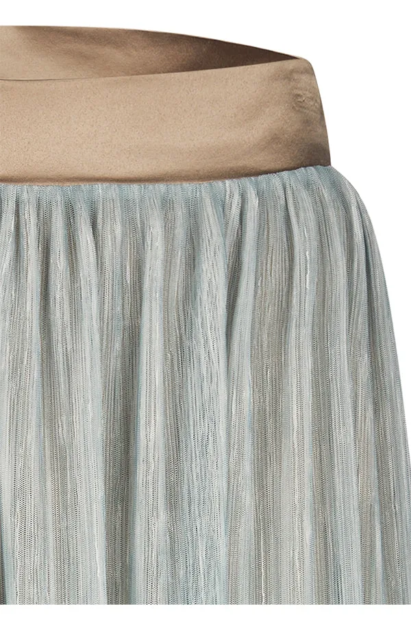 Rabe & LecomteMINT GREEN GRADIENT TULLE MAXI SKIRT