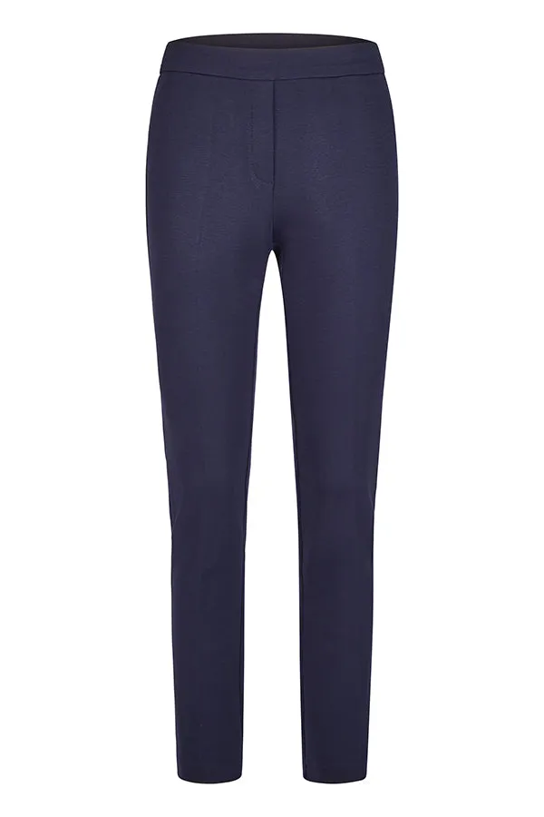 Rabe & LecomteNAVY CONTRASTING ELASTIC WAISTBAND BASIC TROUSER