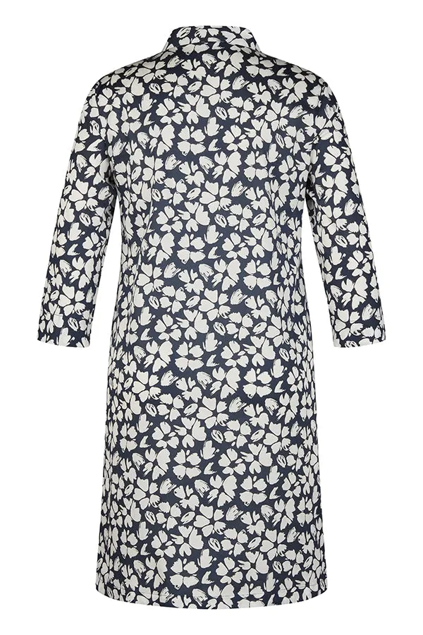 Rabe & LecomteNAVY FLORAL MIDI DRESS