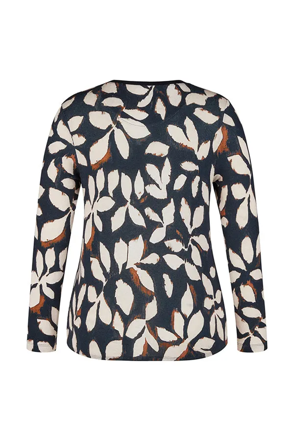 Rabe & LecomteNAVY FLORAL PRINT TOP