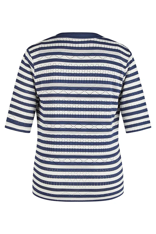 Rabe & LecomteNAVY STRIPED TWIN-SET