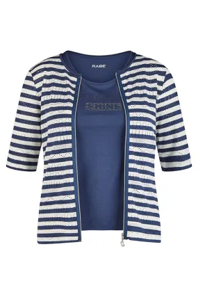 Rabe & LecomteNAVY STRIPED TWIN-SET