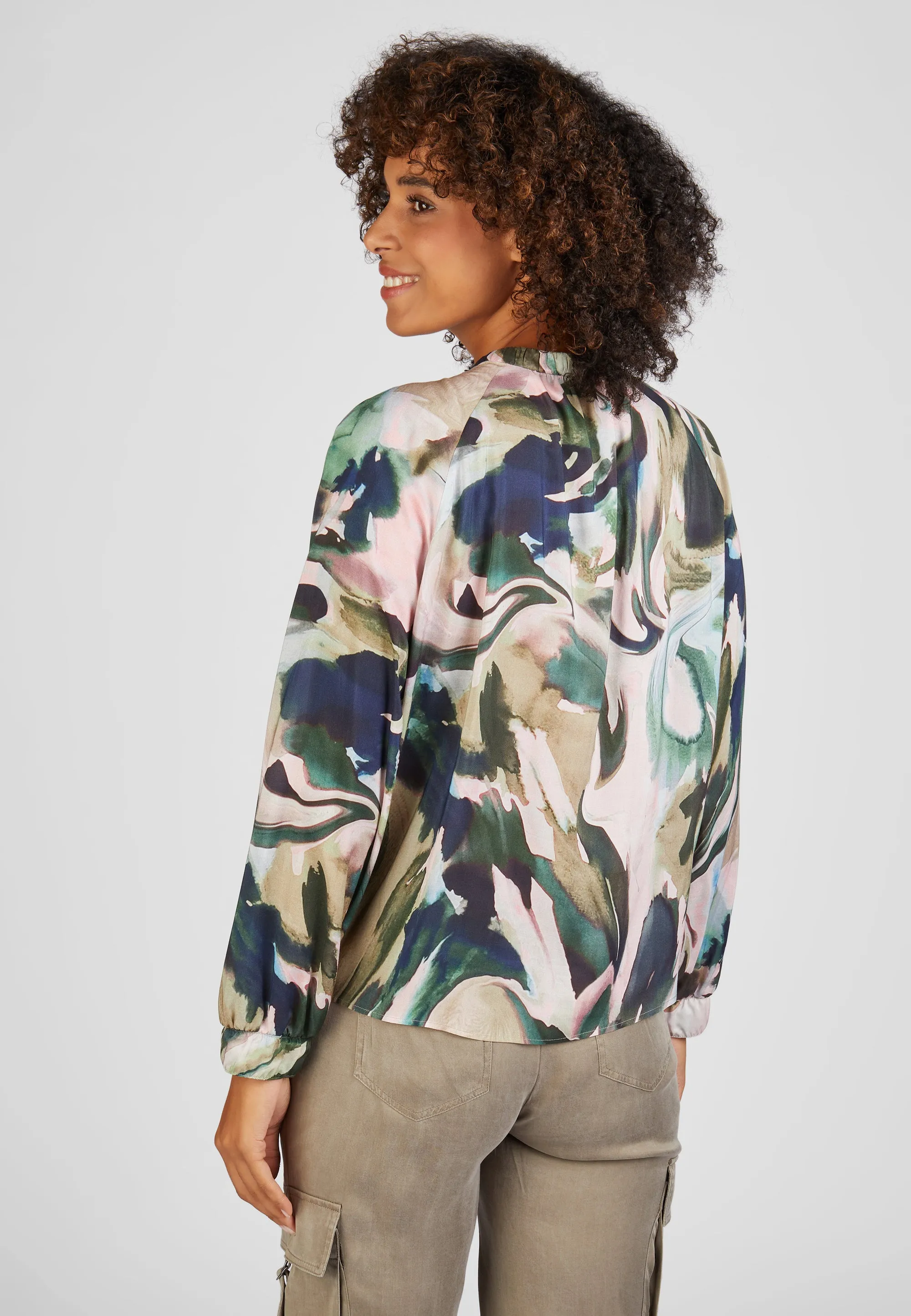 Rabe & LecomteOLIVE ABSTRACT PRINT BLOUSE