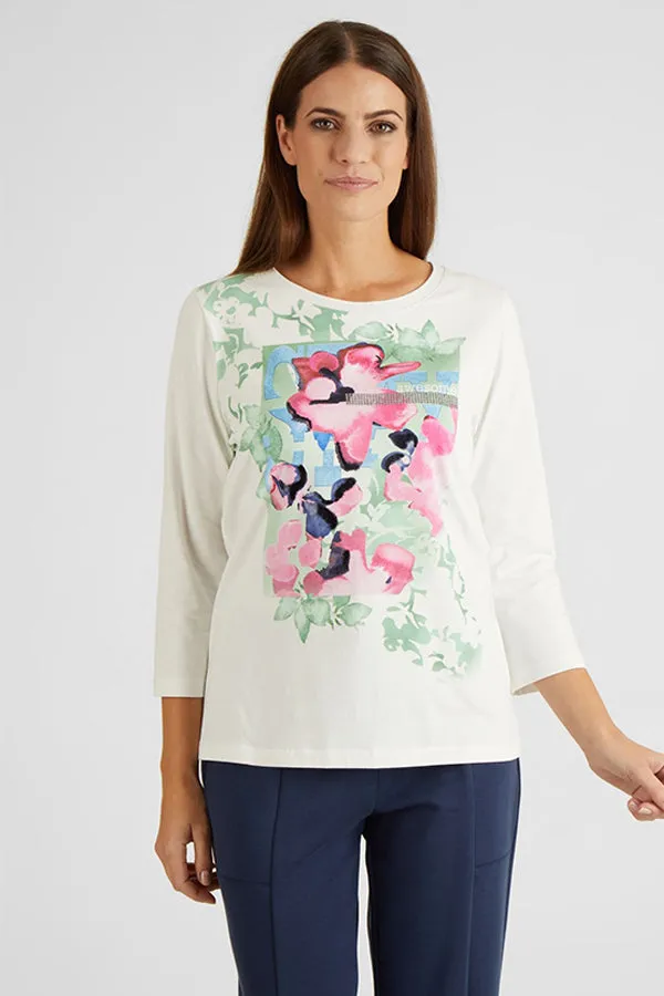 Rabe & LecomtePINK FLOWER T-SHIRT