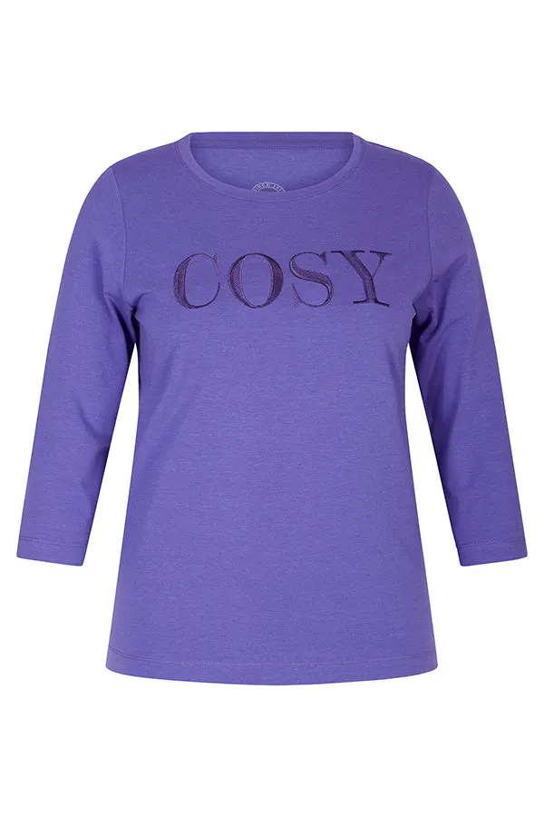 Rabe & LecomtePURPLE COSY SLOGAN  T-SHIRT