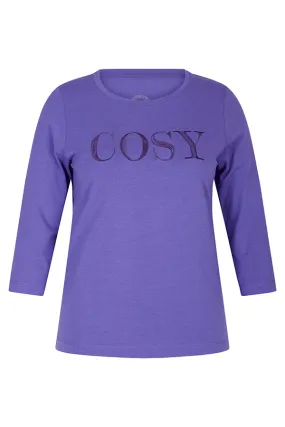 Rabe & LecomtePURPLE COSY SLOGAN  T-SHIRT