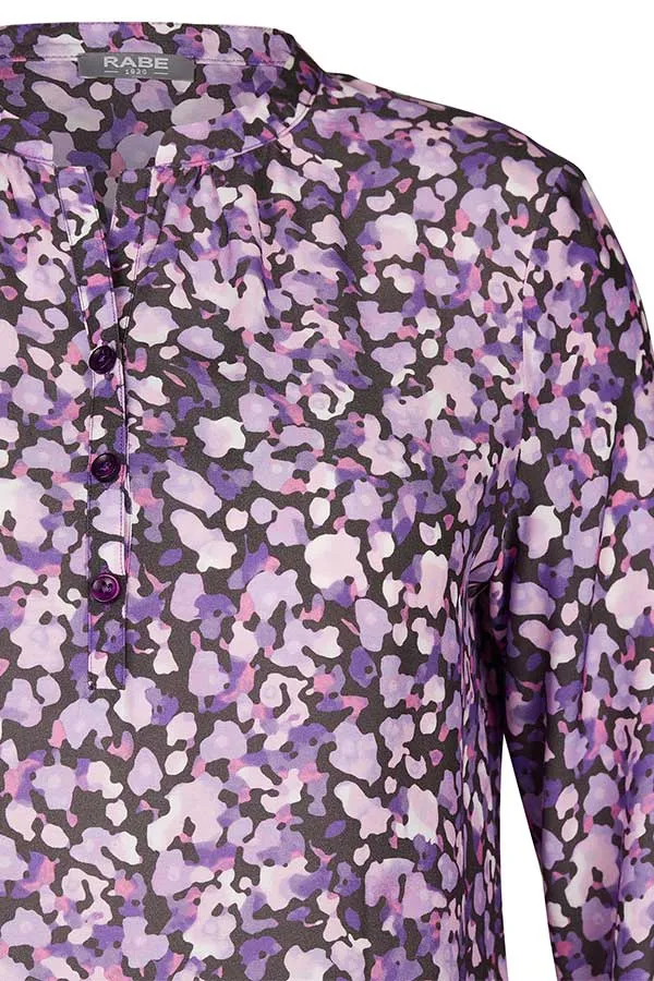 Rabe & LecomtePURPLE FLORAL PRINT BLOUSE