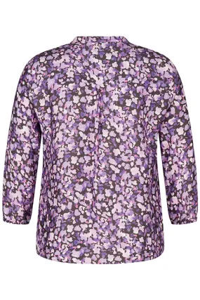 Rabe & LecomtePURPLE FLORAL PRINT BLOUSE