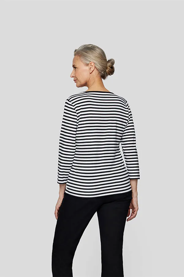 Rabe & LecomteSTRIPED GRAPHIC PRINT T-SHIRT