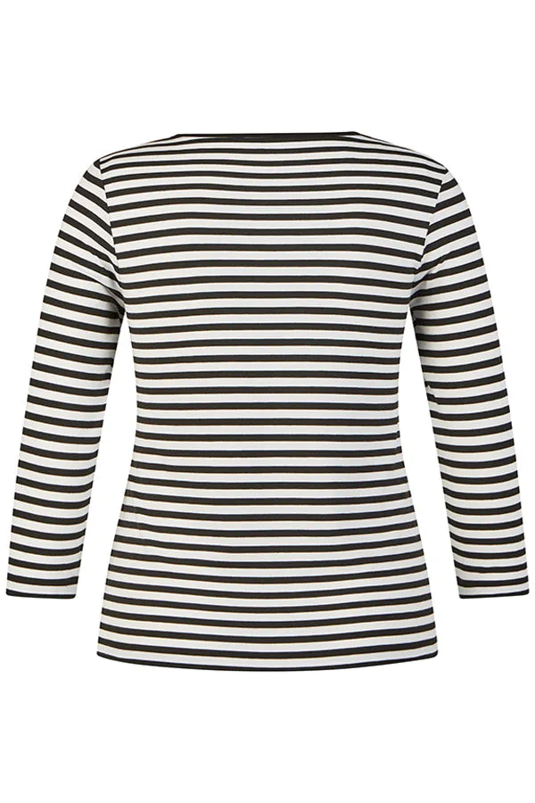 Rabe & LecomteSTRIPED GRAPHIC PRINT T-SHIRT