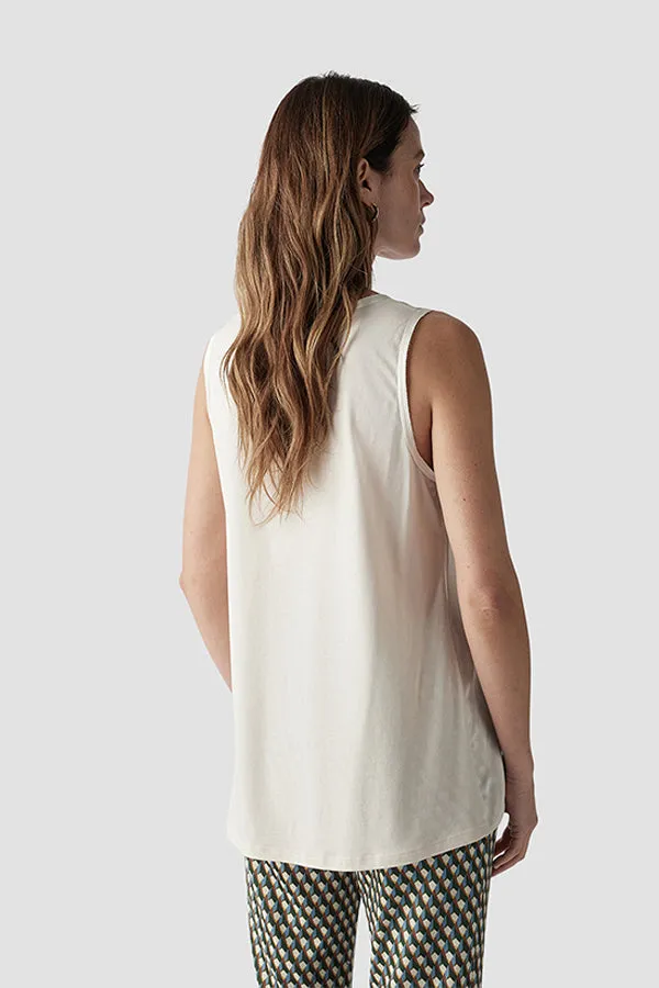 Rabe & LecomteWHITE SHINY TANK TOP