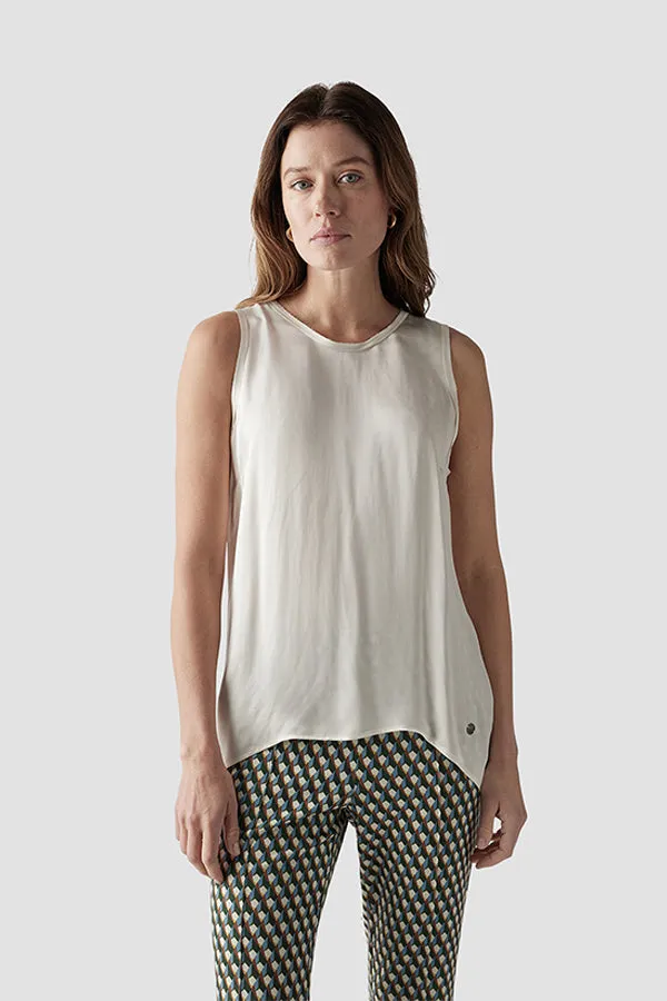 Rabe & LecomteWHITE SHINY TANK TOP