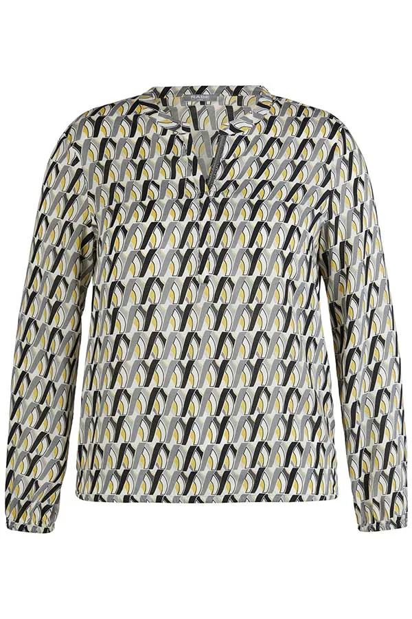 Rabe & LecomteYELLOW GEOMETRIC PRINT BLOUSE