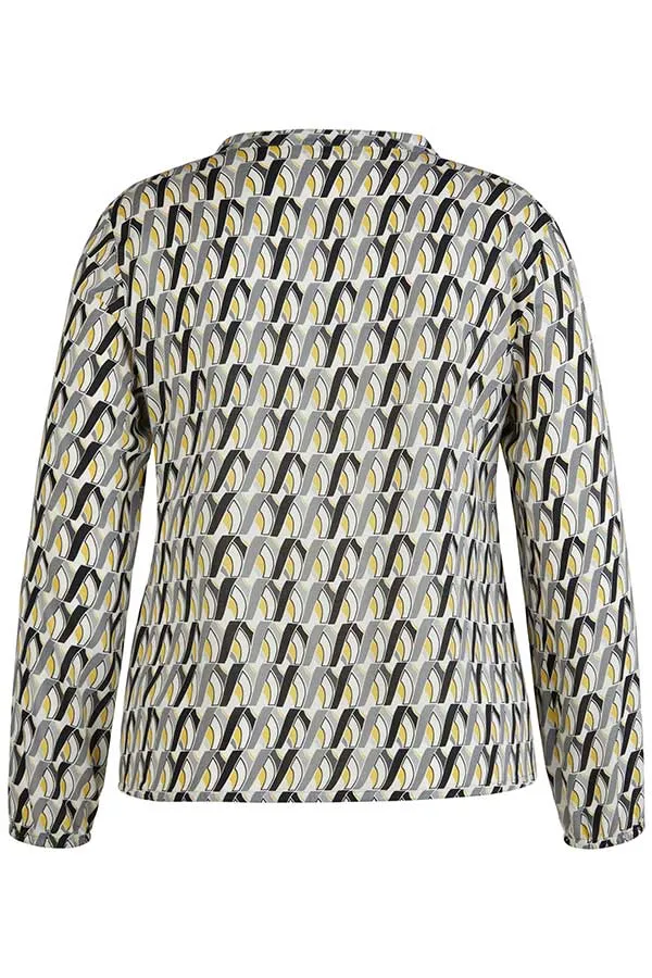 Rabe & LecomteYELLOW GEOMETRIC PRINT BLOUSE