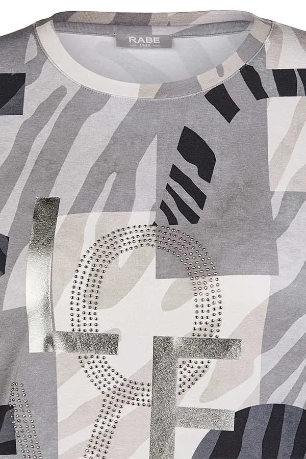 Rabe & LecomteZEBRA PRINT LOVE T-SHIRT