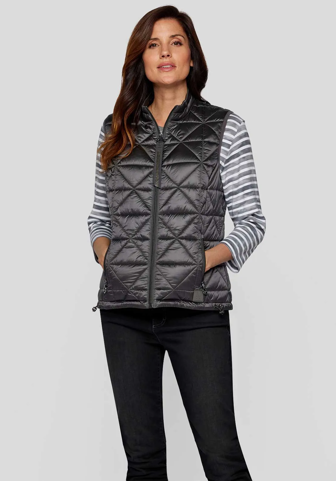 Rabe Lightweight Quilted Gilet, Black