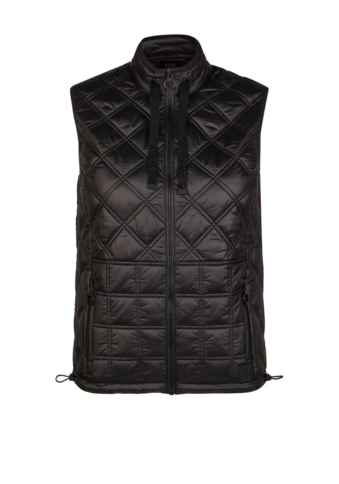 Rabe Quilted Sleeveless Gilet, Black