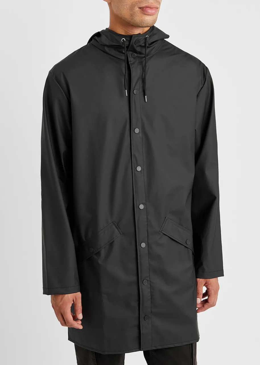 RAINS Long matte rubberised raincoat 
                         
                     
                