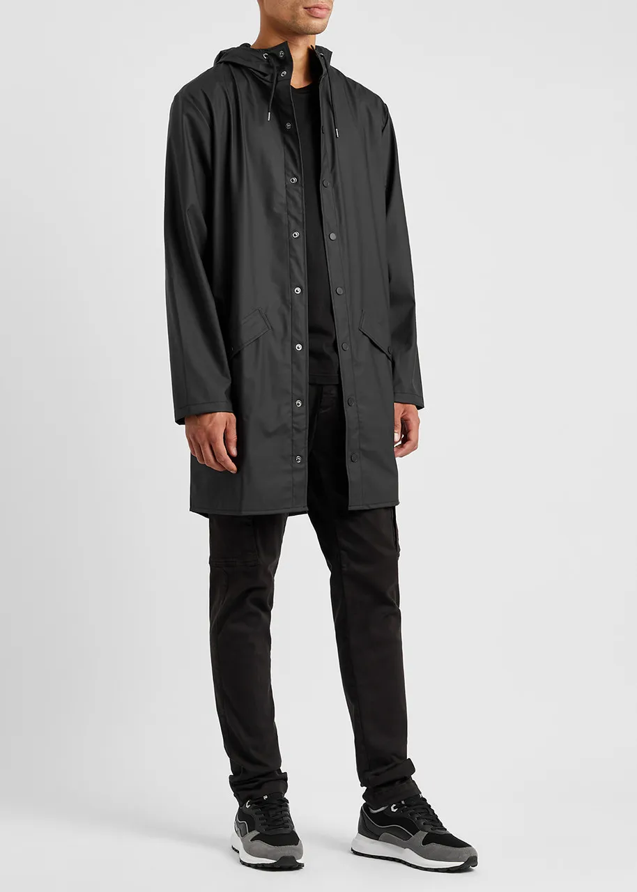 RAINS Long matte rubberised raincoat 
                         
                     
                