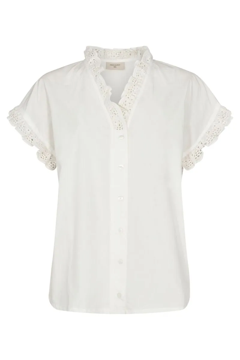 Ravna Blouse | Off-White | Bluse fra Freequent