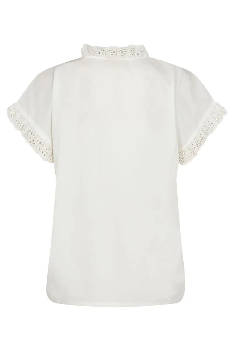 Ravna Blouse | Off-White | Bluse fra Freequent