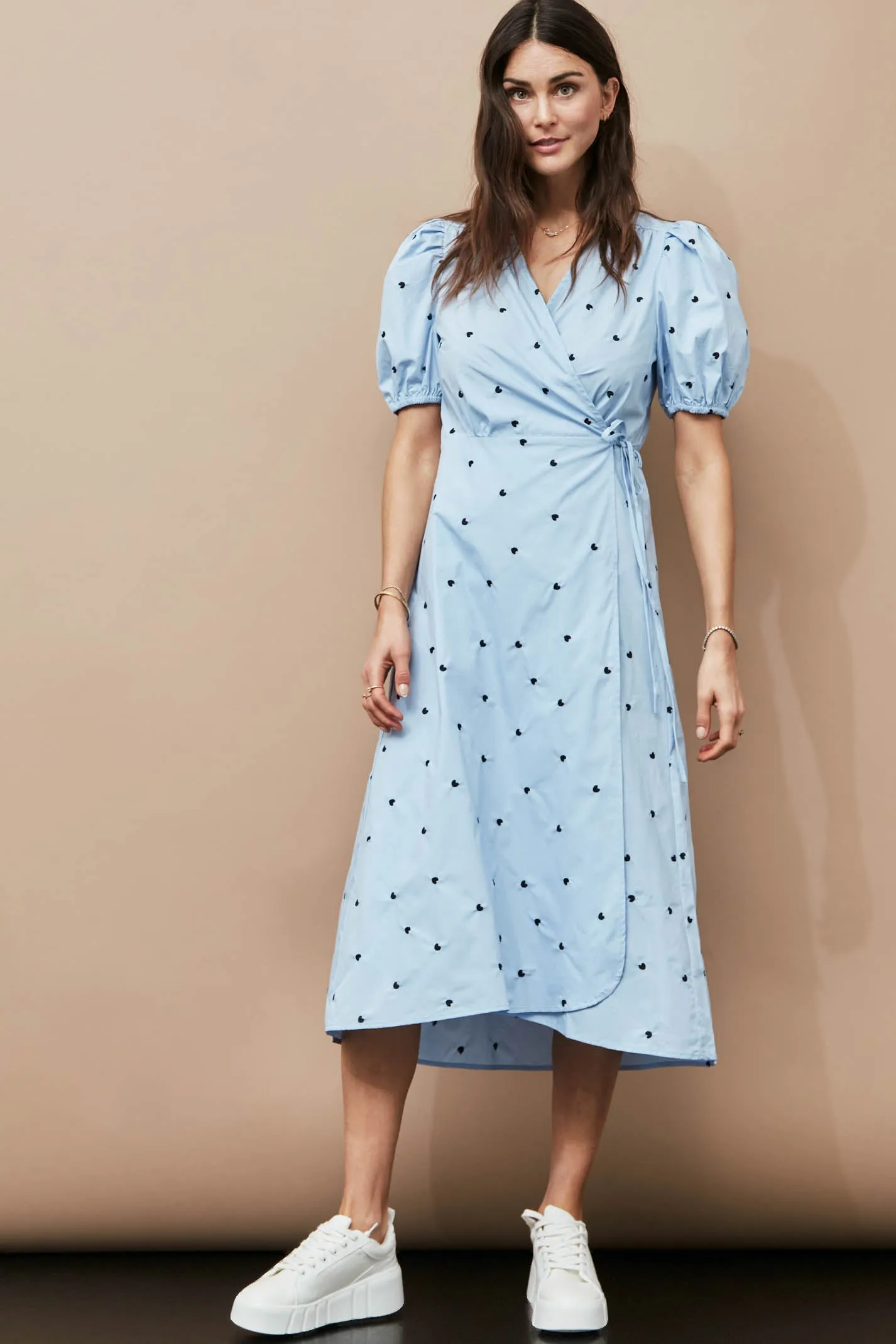 Rinaz Dress | Chambray Blue Mix | Kjole fra Freequent