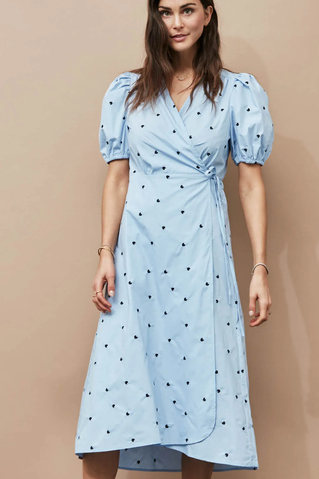 Rinaz Dress | Chambray Blue Mix | Kjole fra Freequent