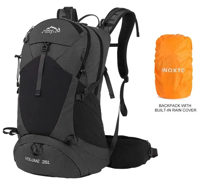 Sac à dos de randonnée / trekking unisexe avec housse de pluie 35L Outdoor Inoxto - 8107