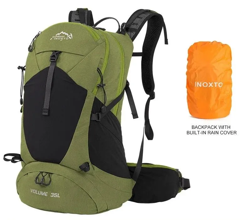 Sac à dos de randonnée / trekking unisexe avec housse de pluie 35L Outdoor Inoxto - 8107