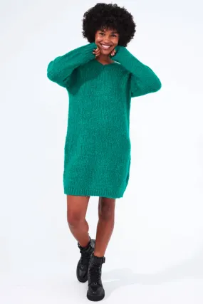 Selma Dress | Pepper Green | Kjole fra Freequent